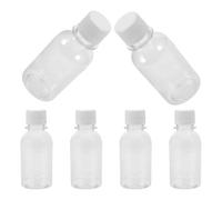 Angoily 6Pcs Medicine Storage Container PET Pill Pots with Cap 100Ml Moisture Prevention Ample Storage Space Medicine Organizers for Home Use