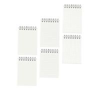 Angoily 6pcs Mini Notepad Portable Writing Book for Students and Office Staff for Daily and Weekly Plans Easy Flip Coil Design Stylish Stationery