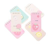 Angoily 6Pcs Mini Spiral Memo Pads Small Notebooks Portable Notepads for School Students Party Favors with Double Coil Binding Easy Tear Pages and Compact Design