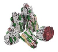 Angoily 6pcs Miniature Rockery Models Resin Garden Accessories Fake Rockery Figurines for DIY Bonsai Planter Zen Garden Decoration Micro Landscape Ornaments