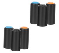 Angoily 6pcs Replacement Wireless Mic Battery Screw Cap Microphone Cover Compatible for Shure Plastic Mic Battery Cover Caps for Screws
