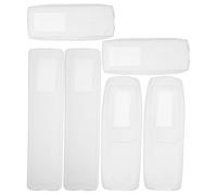 Angoily 6Pcs Silicone Remote Protective Case Sleeve for TV and Air Conditioner Remotes Waterproof Silicone Covers Compatible with Short and Long Ac Models for Home Use