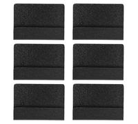 Angoily 6pcs Stainless Steel Business Card Holders with Vertical Structure, Sturdy Metal Table Card Stands for Office Desk and Wedding, Minimalist Modern Design