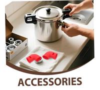Angoily 6pcs Steam Cooker Diverter Pressure Cooker Relief Jigger Valve Accessories Steam Handle Accessory Silicone Tubing