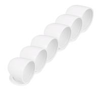 Angoily 6pcs White Toilet Bolt Caps Plastic Screw Cover Caps Fit Decorative Bathroom Accessories for Home and Office Toilet Fixings