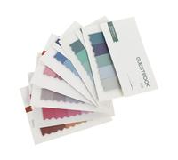 Angoily 7 Sets Gradient Color Memo Paper Stickers for Office and School Adhesive Notes with Easy Tear and Stick for Organizing Message Leaving and Archiving Assorted Fashion Notepads for