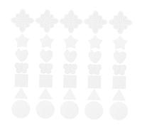 Angoily 70pcs Mixed Shape Plastic Mesh Sheet Set for DIY Cross Stitch Embroidery, Includes Butterfly, Round, and Star Shapes, Craft Mesh Material for Needlepoint and Sewing Projects