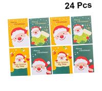 Angoily 72 pcs Christmas Themed Pocket Notebooks for Santa Claus Design Random Style Cute Cartoon Writing Memo Pads for Students and Gift Bag Fillers
