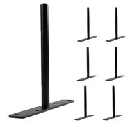 Angoily 7pcs Black Floating Shelf Bracket Blind Supports - Hidden Brackets for Floating Wood Bookshelves - 7.9" Concealed Blind Shelf Support