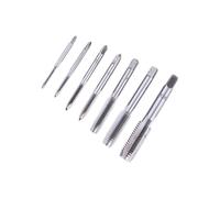 Angoily 7pcs Metric Thread Screw Tap Set with Plug Drill Hole Cutter, Straight Fluted Metalworking Hand Tools Kit for DIY Threading and Rethreading Tasks