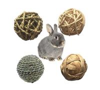 Angoily 8 Pack Rattan Weaved Balls Parrot Cat Dog Chew Toy Noise Ball for Toys Parrot