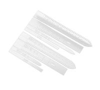 Angoily 8 pcs Acrylic Leather Craft Watchband Template for DIY Strap Making Sturdy Clear Stencil for Women and Men Practical Design for Handmade Leather Watch Bands