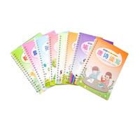 Angoily 8 Pcs Groove Writing Practice Books for English Chinese Calligraphy Copybook Set for Beginners Preschool Students Fun Learning Tool for Handwriting Skills