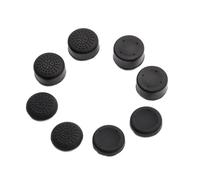 Angoily 8pcs Black Silicone Joystick Grips Thumb Stick Covers for Gamepad Controllers, Comfortable Grip and Protection for Analog Sticks, for Gaming Sessions