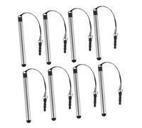 Angoily 8pcs Capacitive Mini Stylus Pen for Touchscreen Devices, Portable Adjustable Design with Comfortable Grip, Universal for Phones, Tablets, Atms and Navigation Systems