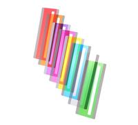 Angoily 8pcs Colored Overlays Reading Guide Strips for Books Tracking Rulers Page Markers for Students and Professionals Enhances Reading Speed and Comprehension