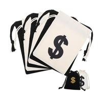 Angoily 8pcs Cotton Drawstring Bags Bag Props Party Treat Reusable Coin for Holiday Decor
