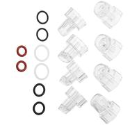 Angoily 8pcs Facial Aqua Peel Tips Replacement Heads for Beauty Machine, Hydro Oxygen Small Bubble Suction Accessories for Skin Cleansing Device, Spare Plastic Facial Scrub Instrument