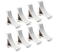 Angoily 8pcs Freezer Shelf Clips Aluminium Support Hooks Refrigerator Cooler Shelf Brace Freezer Clips for Fridge