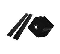 Angoily 8pcs Gas Stove Covers Hob Liners Gas Cookers Stove Burner Cover No More Leaks