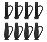 Angoily 8pcs Hair Dryer Cord Protective Sleeve Black Rubber Power Cord Strain Relief Bend Guard for Storage in Bags or Salon Use