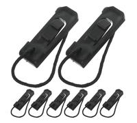Angoily 8pcs Lightweight Black Paddleboard Fin Clip Buckle Made of Sturdy Pvc and Nylon for Enhanced Stability, for Outdoor Water Activities with Stand up Paddleboard and Sup Board Fin