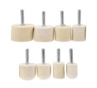 Angoily 8pcs Nail Polishing Buffing Wheel Drill Kit Felt Wool Polishing Accessories Set for Manicure and Pedicure Smooth Nails Convenient Use