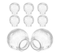 Angoily 8pcs Outdoor Glass Globe Lampshade Diameter Crackle Finish Replacement Shade for Pendant Light Fixture Garden Use