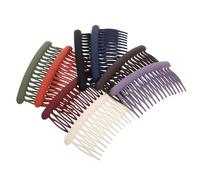 Angoily 8pcs Plastic Long Side Combs for Women with Matte Insert Comb Design, Firm Hold, Does Not Damage Hair Strands, for Weddings and Daily Life Hair Styling