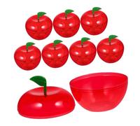 Angoily 8PCS Red Apple Shape Candy Gift Boxes for Christmas Party Favors Lightweight Decorative Storage Containers for Treats and Holiday Presents