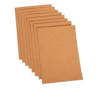 Angoily 8pcs Self Adhesive Cork Sheets Rectangle Peel and Stick Tiles for DIY Bulletin Boards Coasters Wall Art Home Office Decor