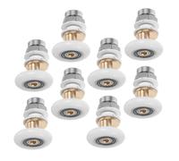Angoily 8pcs Shower Door Rollers Replacement with Large Pulley Bearings Silent Sliding Glass Door Wheels for Bathroom Shower Screen Hardware High-Strength Material
