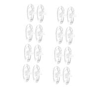 Angoily 8pcs Transparent Silicone Nose Pads for Eyeglasses Slip Soft Cushion Replacement Repair Kit with Air Chamber Design for Comfortable Fit and Durable Use Sports Work Study