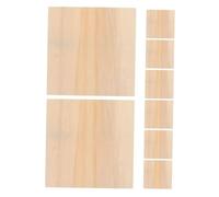 Angoily 8pcs Unfinished Wooden Picture Frames for Crafts DIY Painting Projects Medium Square Blank Wood Boards for Clay Decoration Sustainable and Paintable Art Frames for Birthday Gifts