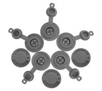 Angoily 8pcs Vacuum Bag Air Valve Covers Replacement Sealing Valves for Compression Storage Bags Plastic Accessories for Airtight Vacuum Seal and Moisture Protection