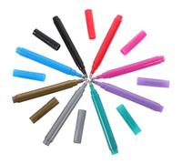 Angoily 8pcs Washable Marker Pens for Wine Glasses Quick Dry Vibrant Colors for Drawing and Writing Glass Non Smudge Paint Markers for Party Drink Identification