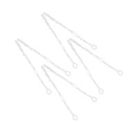 Angoily 8Pcs White Plant Hanger Extender Rope Set - Macrame Hanging Plant Pot Holder for Indoor Outdoor Garden - Boho Crochet Flower Pot Basket Rope for Wall Ceiling Hooks