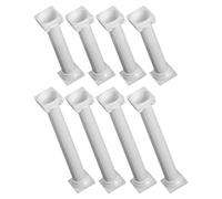 Angoily 8pcs White Plastic Roman Column Cake Tier Support Poles Strong Support Cake Stands for Wedding and Anniversary Dessert Display