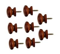 Angoily 8pcs Wood Cabinet Knob Door Pull Handles for Wardrobe Simple Practical Design Easy Installation for Home Decor and Furniture Upgrade