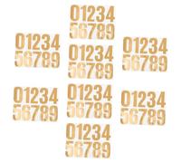 Angoily 8Sheet Reflective Address Numbers Stickers Self-adhesive Decals for Mailboxes Doors Cars Trucks and Business Signs Weatherproof Vinyl for Outdoor Use