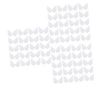 Angoily 90 pcs Angel Wing Cake Toppers Glittery White Angel Wing Decorations for Cupcakes Party Crafts DIY Ornaments and Floral Arrangements