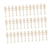 Angoily 90pcs Wooden People Cutouts Unfinished Craft Shapes for Painting DIY Holiday Decor Natural Girl Figures for Creative Family Art Projects and Back to School Activities
