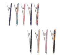 Angoily 9pcs Acetate Board Hair Clip Flat Claw Clips for Women Styling Bangs Non-slip Duckbill Barrettes Hair Accessories for Casual Events