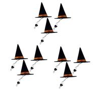 Angoily 9pcs Funny Pet Halloween Hat Cat Puppy Hat Novelty Animal Wizard Soft Comfortable Inner Diameter