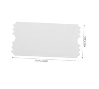 Angoily Acrylic Blank Sublimation Concert Tickets DIY Thermal Transfer Blanks for Events Weddings Parties Carnivals and Raffles