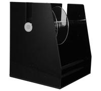 Angoily Acrylic Tag Distributor Label Roll Holder Organizer Removable Compartments for Office Desk and Home Storage