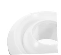 Angoily Adjustable Abs Soffit Vent Cover Neck Spherical Jet Nozzle Rotatable Air Diffuser for Bathroom Office Stadium HVAC Systems Prevents Condensation Exterior Ceiling Exhaust