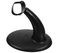 Angoily Adjustable Angle Desktop Barcode Scanner Holder with Antislip Base Compatibility for Office Supermarkets Libraries and Mobile Workspaces Black