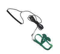 Angoily Adjustable Parrot Flight Training Leash with Buckle Clip, Medium Green Bird Outdoor Harness for Cockatiel Conure Budgie, Parrot Exercise and Safety Harness with Cute Wings