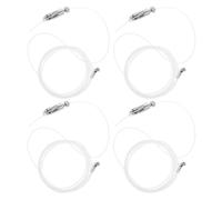 Angoily Adjustable Picture Hanging Wire Kit Easy Installation 4 Sets with Stainless Steel and Nylon Material , Thickened Hanging Wire for Mirrors and Paintings for Home and Gallery Use